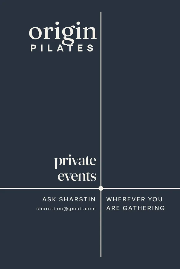 The private events panel: slate ground, private events, and wherever you are gathering at the point.