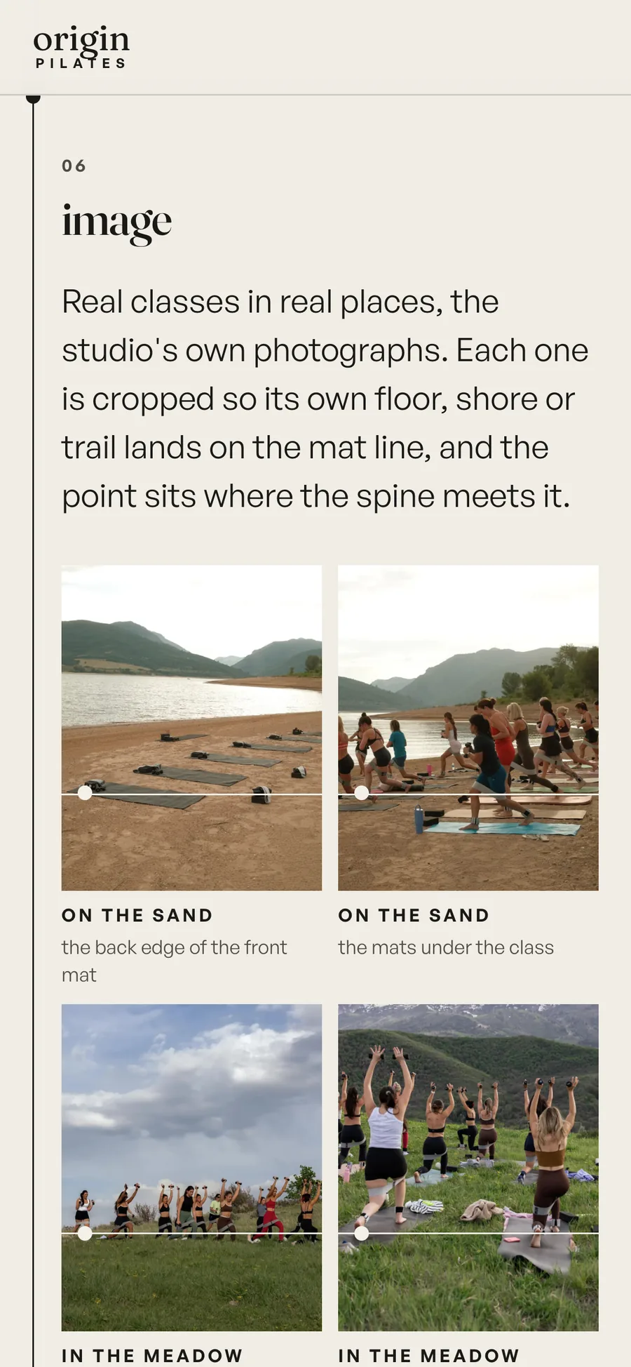The image chapter on a phone, two photographs to a row.